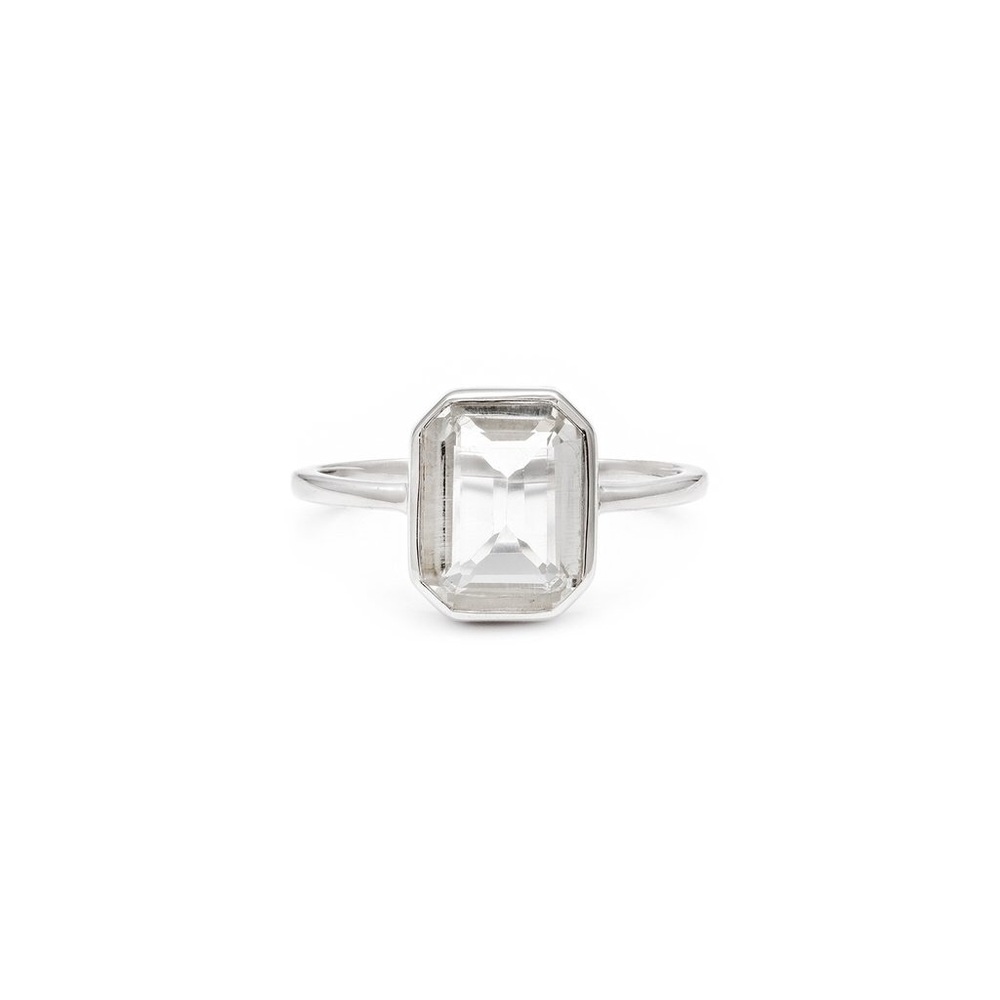 leah alexandra white topaz sterling silver ring
